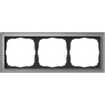 Рамка тройная System Electric ArtGallery Pure, органическое стекло алюминий GAL320303