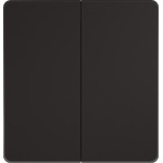 Выключатель-переключатель двухклавишный System Electric Infinity 10А, полярная ночь, Systeme Electric