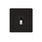 Розетка TV-FM-SAT оконечная System Electric Infinity 5-2400MГц, полярная ночь FSE001098