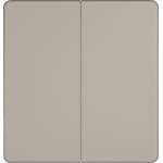 Выключатель двухклавишный кнопочный System Electric Infinity 10А, песчаный берег FSE000517
