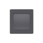 Карточный выключатель c выдержкой времени с подсветкой 10А/250В System Electric Infinity, вулканический пепел FSE000714