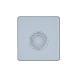 Выключатель кнопочный 100Вт с выдержкой времени (230В) System Electric Infinity 10А, стальное небо FSE001168