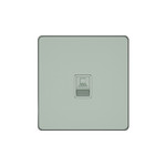 Розетка компьютерная одинарная System Electric Infinity RJ45 6A кат., таежное утро FSE000886