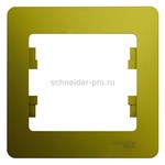 Рамка одинарная Glossa фисташковый GSL001001