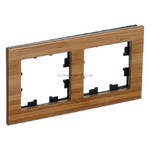 Рамка двойная Schneider Electric Atlasdesign Nature, дерево бамбук ATN353202