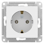 Розетка с заземлением Schneider Electric Atlasdesign 16А, лотос ATN001343