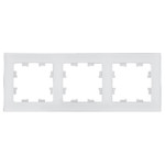 Рамка тройная Schneider Electric Atlasdesign Nature, натуральное стекло белое ATN360103