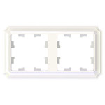 Рамка двойная Schneider Atlasdesign Antique, универсальная, жемчуг ATN100402