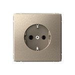 Розетка с заземлением System Electric ArtGallery 16А, шампань GAL000543
