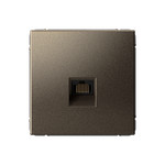 Розетка компьютерная одинарная System Electric ArtGallery RJ45 6A кат., мокко GAL000686