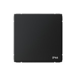 Выключатель одноклавишный проходной System Electric ArtGallery 10А IP44, карбон GAL441061