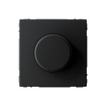 Светорегулятор поворотно-нажимной LED, RC, 400Вт System Electric ArtGallery, карбон GAL001023