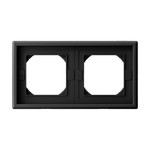 Рамка двойная IP44 System Electric ArtGallery, карбон GAL441002