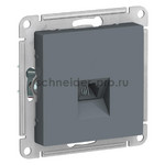 Розетка телефонная одинарная System Electric ArtGallery RJ11, грифель GAL000708<br>ATN000781