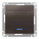 Карточный выключатель с подсветкой 10А/250 В~ System Electric ArtGallery, мокко GAL000608<br>ATN000667