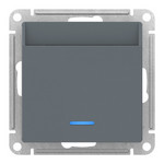 Карточный выключатель с подсветкой 10А/250 В~ System Electric ArtGallery, грифель, Schneider Electric