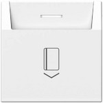 Карточный выключатель без задержки времени с подсветкой 10А/250В~ System Electric ArtGallery, белый GAL000114S